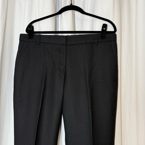 J.Crew 100% Wool Black Dress Pants Café Capri Women’s 12 Tall - Picture 4 of 9
